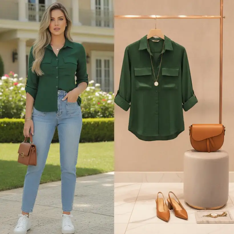 Blusa Verde Militar